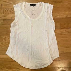 Generation Love White Distressed Women’s T-shirt M